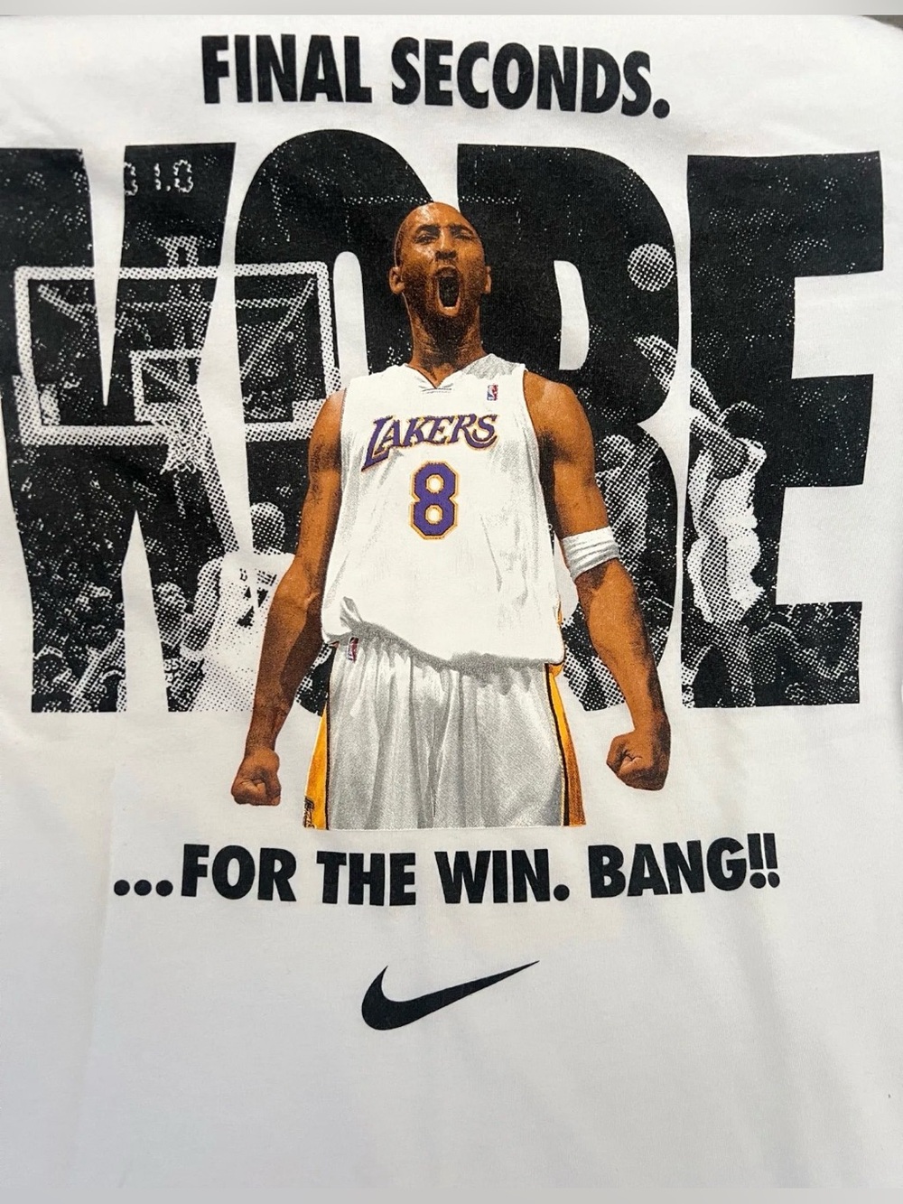 8 NWOT FINAL SECONDS KOBE BASKETBALL TEE- SMALL #1